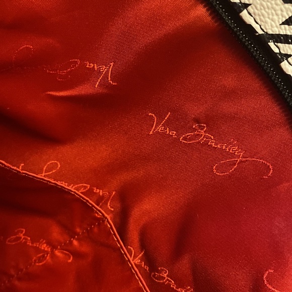 Vera Bradley Large Vinyl Tote Houndstooth Zippered - Picture 8 of 13